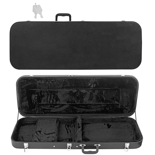 LETSROCK Electric Guitar Hard Shell Case, 39-Inch Standard Electric Guitar Hardshell Carrying Case for KST/KTL/170 Model with Lock Latch Padding (Black)