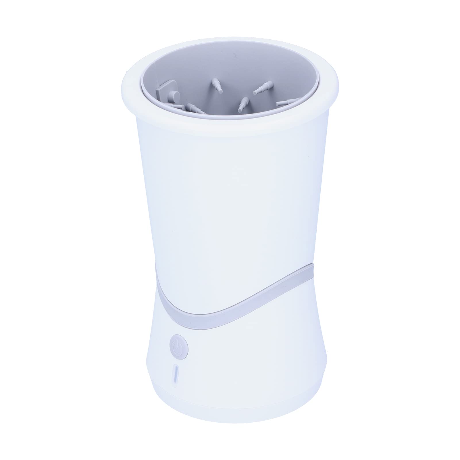Silikon-Hundefußreiniger, Pfotenbürstenreiniger, Leiser Betrieb, Geeignet für Pfoten Unter 5 Cm, weiß