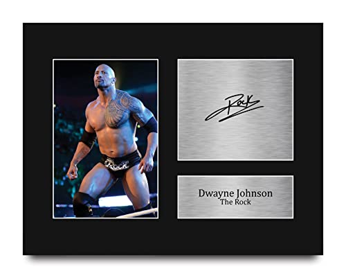 HWC Trading USL Dwayne Johnson The Rock Gifts Printed Signed