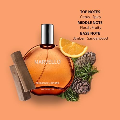 Image of Fragrance & Beyond Ombre Eau de Parfum & Marvello Eau de Parfum for Men & Women (100ml) - French Perfume with Citrus, Floral & Sandalwood Notes