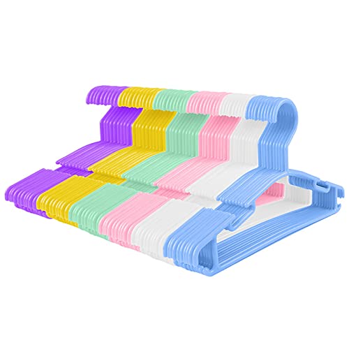 Image of GoodtoU Kids Hangers Clothing Kids Plastic Hanger Bulk 60 Pack Toddler Clothes Hangers Infant Toddler Hanger for Closet