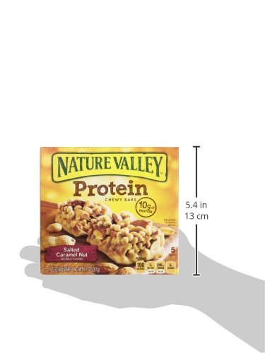 Nature Valley Chewy Protein Bars, Salted Caramel Nut, 7.1 Oz, 5 Count Box #TOP7