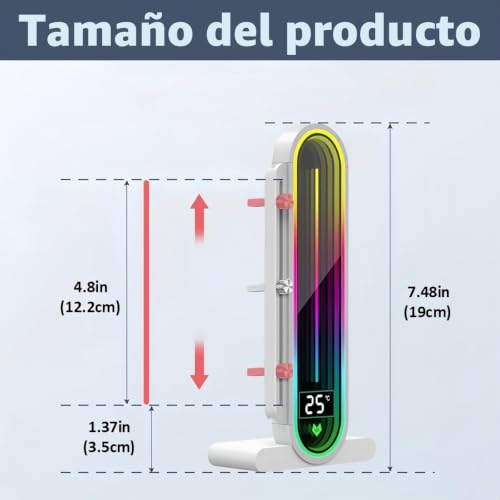 Soporte de GPU RGB ajustable para cajas de PC Gaming con panel térmico 2