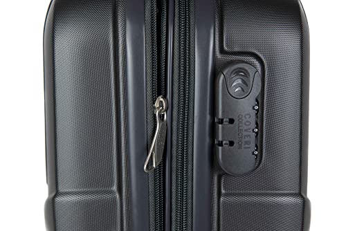 Victor Line SRL trolley Enrico Coveri handbagage 55x39x20 8 wielen Ryanair EasyJet, Grijs uitbreidbaar, 55 X 39 X 20, trolley - Image 6