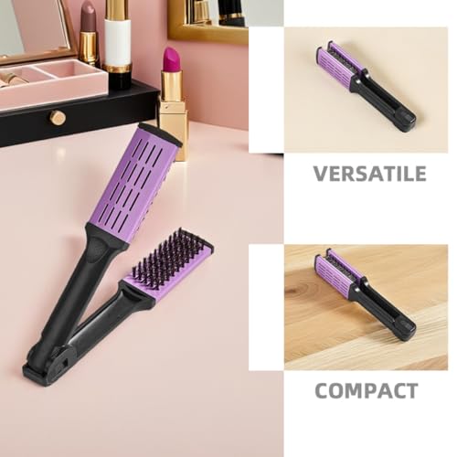 Peine alisador doble con cerdas suaves para cabello miniatura 3