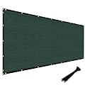 Windscreen4less Privacy Fence Screen 6'x50' Heavy Duty Windscreen Fencing Mesh Fabric Shade Cover for Outdoor Wall Garden Yard Pool Deck, Green