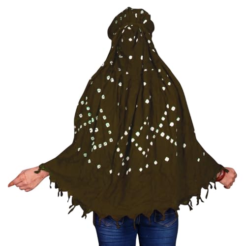 Image of Cotton Long Scarf Cum Mask Scarves Usable for Vehicle Driver | White Printed Design Fabric | Universal Size | Soft & Breathable Sun Protection | For Girl & Women