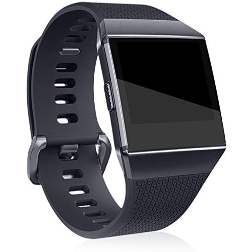 Maledan Replacement Bands Compatible for Fitbit Ionic, Charcoal, Large