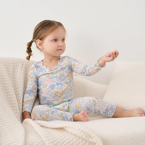 pureborn Baby Toddler Kids Viscose from Bamboo Pajamas Set Pjs 2pcs 18M-8Y3