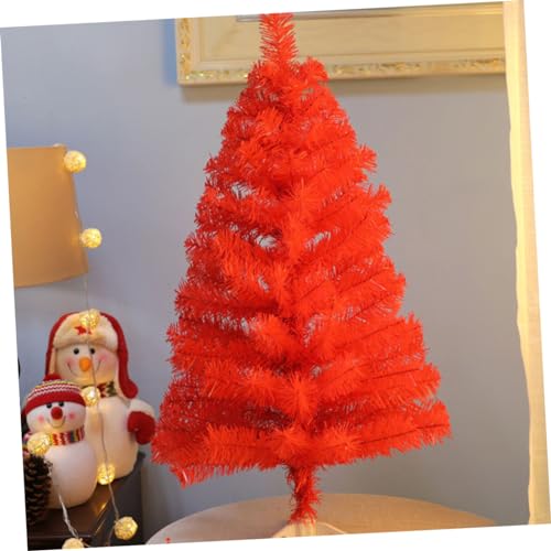 COOPHYA 1 Unidade árvore de natal vermelha árvore de mesa de natal pinheiro artificial decoração min