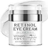 Retinol Eye Cream for Dark Circles & Puffiness, Retinol Night E ye Cr eam with Vitamin C, Under Eye Cream, Eye Bags Remover for Men & Women, Anti Aging Anti Wrinkle Eey Serum, Firming, Brightening