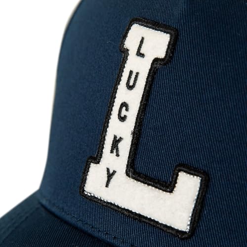 Image of Lucky Brand Snapback Hat | Adjustable | Baseball Cap | Retro | American Heritage | 5 Panel Design | Cotton Canvas