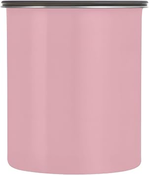 Gentle Pink Coffee Canister 30oz Stainless Steel Airtight Food Storage Container with Lid for Beans/Cereal Preserval