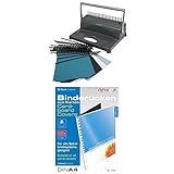 Für Formate bis DIN A4 (21-Ring-Lochung), einfache Handhabung, kreation professioneller Ergebnisse in wenigen Sekunden
