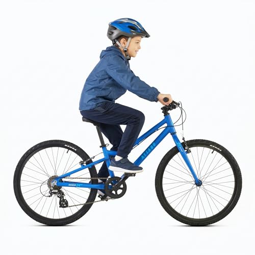 Telaio leggero e resistente: il telaio in alluminio garantisce un peso ridotto e una facile manovrabilità, un grande vantaggio per i giovani ciclisti. Con una lunghezza del tubo superiore di 499 mm e un angolo di controllo di 70°, la bicicletta offre stabilità e sicurezza di guida, in modo che il bambino mantenga il controllo in qualsiasi momento. La struttura in alluminio è inoltre resistente alla corrosione, il che prolunga la durata della bicicletta e ne facilita la manutenzione.