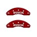 MGP Caliper Covers 49007SBSHRD Caliper Cover with Red Powder Coat Finish, (Set of 4)