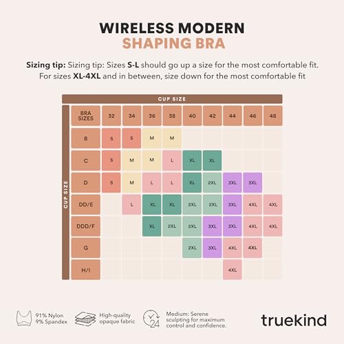 Truekind Bras for Women No Underwire, Seamless Bra, Plus Size Adjustable Bralette, Wireless Bras for Women2