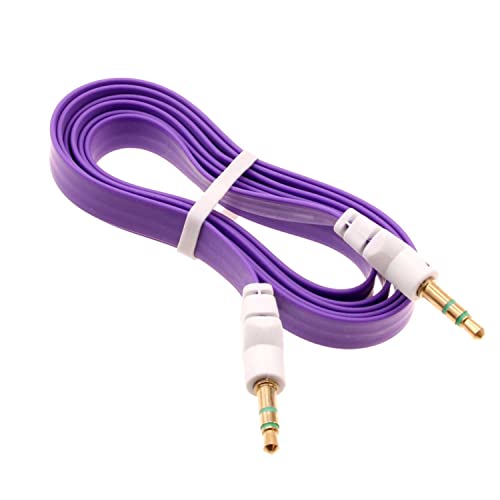 Cable auxiliar plano Jack 3.5mm para audio miniatura 1