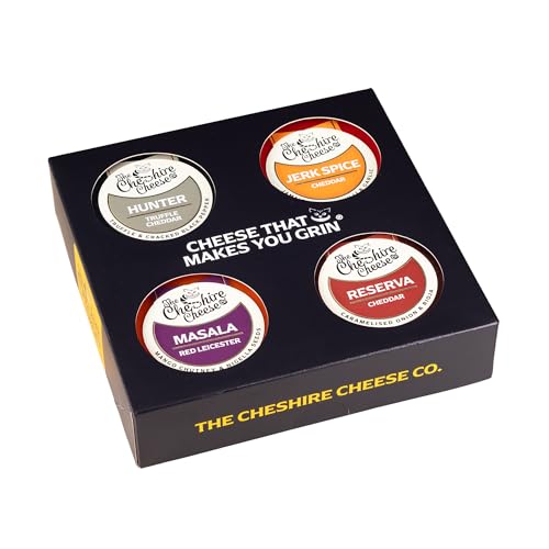 Irresistible Cheeseboard Selection Gift Box | 4 x 200g Waxed Cheese Truckles from The Cheshire Cheese Company