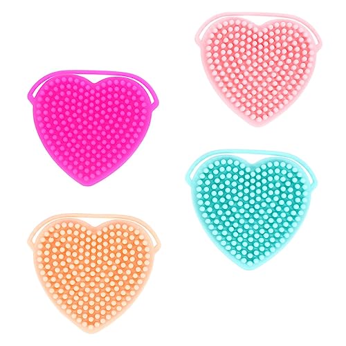 VALICLUD Gentle Face Brush for Women Set of 4 Facial Scrubber Guasha Tool Safe and Skin Cleaning