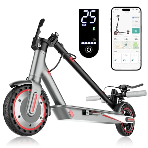 Aimittie Monopattino Eléctrico para Adultos,Pneumatici 8.5',Motor Potente 350W, Autonomía hasta 36km, Velocidad Máxima 25km/h,Iluminación Doble y Sistema de frenado Doble, Carga máxima120 kg