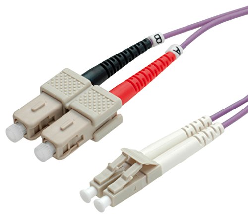 ROLINE LWL-Kabel 50/125µm OM4, LC/SC, violett, 5 m