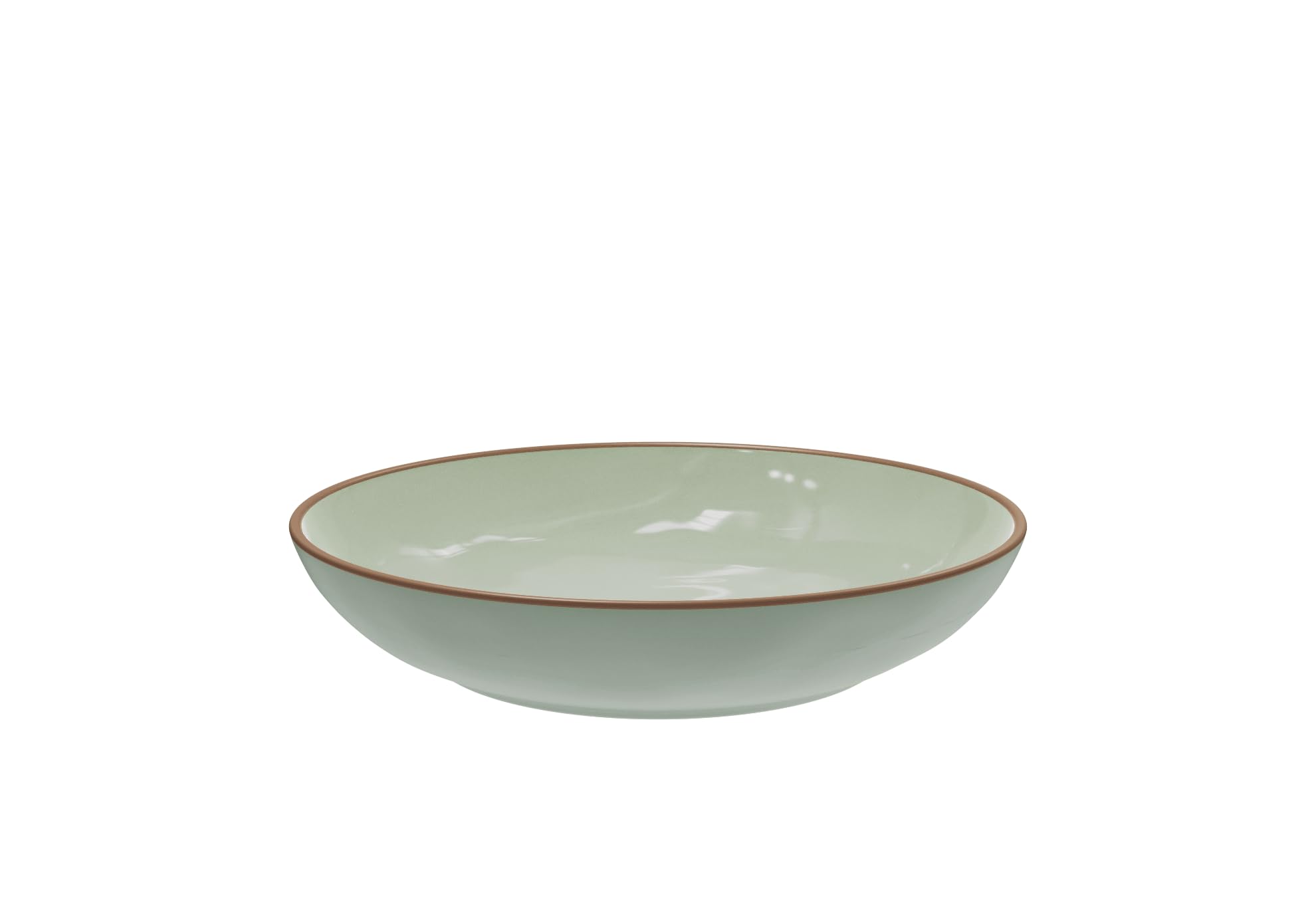 apollo THE HOUSEWARES BRAND Plastic RPET Pasta Plate, 22cm 950ml, Olive