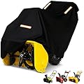 Keyless4U Snow Blower Cover, 300D Durable Oxford Farbic, Fit for Most Snowblowers, with Reflective Strip -Weather Protection Outdoor and Indoor use (Black)