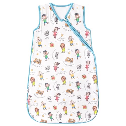 Image of Copper Pearl Baby Sleep Sack, CoComelon Friends - Wearable Blanket for 0-6 Months, Sleeveless Sleep Sack for Baby Boy or Girl