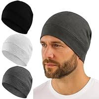 AXERHK Fahrradmütze, Fahrradmütze Unter Helm, 3 Stück Sommermütze Herren und Damen, Leichte Dünne Baumwoll Fahrrad Cap, Mütze Unter Fahrradhelm für Radfahren Laufen Bergsteigen Motorradfahren Unisex
