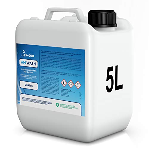 LTK-008 AM WASH | HYGIENEWASCHMITTEL FÜR TEXTILIEN | MADE IN GERMANY | 5000 ml KANISTER | FÜR FUNKTIONSBEKLEIDUNG, SPORTBEKLEIDUNG, EMS-EQUIPMENT | BEKÄMPFT SCHLECHTE GERÜCHE UND BAKTERIEN Cover