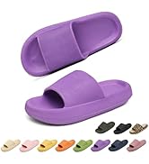 Waysoland Pantoufles Claquettes Femmes Hommes Summer Chaussons,Massage De Douche Salle De Bain Non Glissée Séchage Rapide Orteil Ouvert Super Doux Confortable Pantoufles Semelles épaisses Chaussures