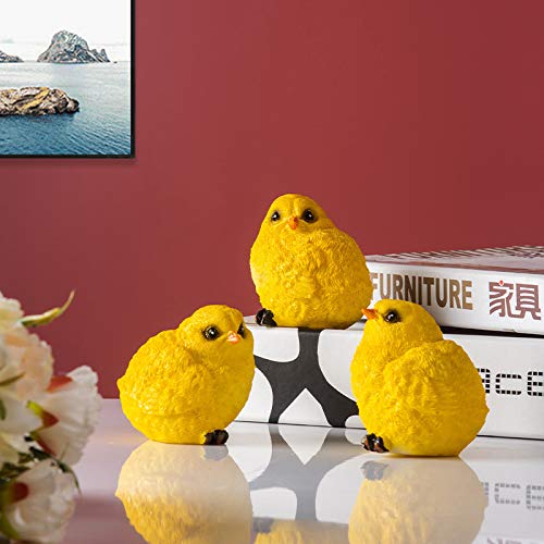 Pollo amarillo decorativo ideal como regalo novedoso para adornar el patio o salón 3
