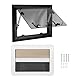 Asixxsix RV Fenster, 400 x 300mm RV Ausstiegsfenster Doppellagiges UV-geschütztes RV Ausstiegsfenster, vielseitiges Camper Fenster mit Schirm, Sonnenschutz, für RV Camper Trailer Van