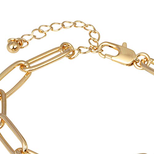 American Coin Treasures Liberty Nickel Gold-Layered Coin Elongated Link Bracelet | Goldtone Clip Style | 7 Inch 3 Inch Extender with Lobster Claw Clasp | Certificate of Authenticity2