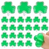 24 Pack St. Patrick's Day Stress Balls, Shamrock Squeeze Ball for Adult Lucky Clover Fidget Balls Toys Perfect for St. Patrick's Day Party Favors Decorations