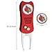 Mobile Pro Shop Switchblade Divot Repair Tool with Logo Printed Removable Magnetic Ball Marker-Best Divot Fixer (Louisville Cardinals)