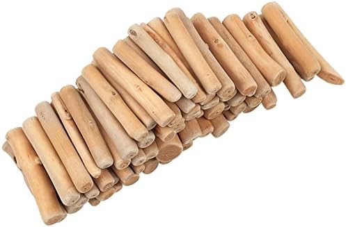 AMIJOUX 250g Natural Driftwood Pieces Craft Sticks, Lots Assorted Driftwood Branches, Unfinished Driftwood Wooden Ornaments for Coastline Display Arts Wedding Home Party Decorations Art Supplies