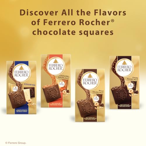Ferrero Rocher Caramel and Hazelnut chocolate squares, 3.7 oz - image 5