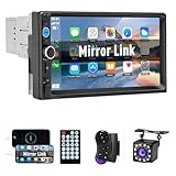 FINYQBET 1DIN Estéreo para Carro, Central Multimidia Automotivo 7 Polegadas, Mirror Link,...