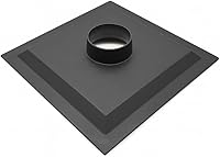 Big Horn 11100 14x14 Inch Dust Hood for Contractor Table Saws - 4-Inch Outlet, Under-Blade Dust Collection