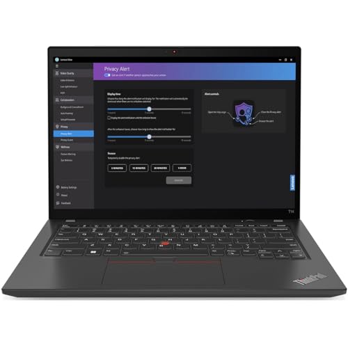Image of Lenovo ThinkPad T14 Gen 4 21HD0088US 14 inch Notebook - WUXGA - 1920 x 1200 - Intel Core i7 13th Gen i7-1365U Deca-core (10 Core) - 16 GB Total RAM - 16 GB On-Board Memory - 512 GB SSD - Thunder Black