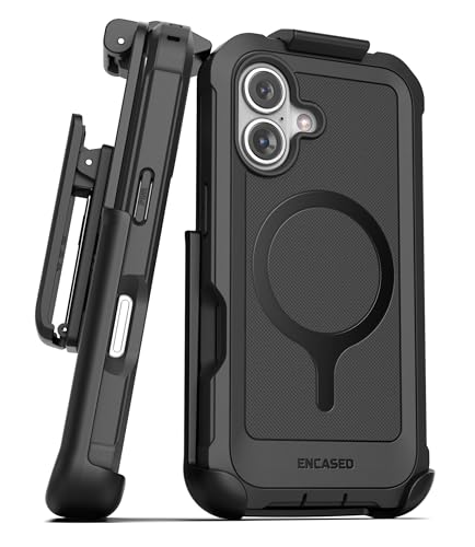 Coque iPhone 16 MagSafe avec clip ceinture pour chantiers et rando