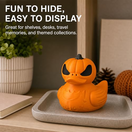 Figurine canard de croisière Halloween citrouille lanterne Jeep Ducking