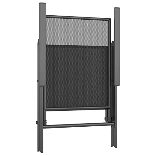 Tables et chaises d'extérieur en acier anthracite durable de haute qualité - 8