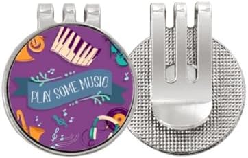 DIYthinker Electric Piano Music Headset Sounds Golf Ball Marker Hat Cap Clip Enamel Magnetic image 2