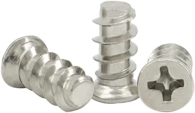 M1.7 M2 M3 M5 Nickel-plated phillips countersunk head flat tail self-tapping screw cross small head self-tapping bolts - (Size: M5x10x6.2mm 30Pcs)