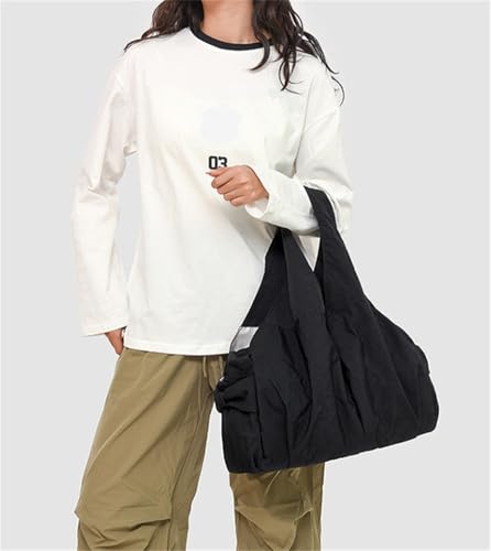 Nylon Tote Bag for Women Lightweight Slouchy Tote Large Hobo Bag Underarm Purse Shoulder Handbag for Travel Gym Work Everyday2