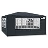 MaxxGarden Partytent – Feesttent – Biertent – 3x4m – 12m² Paviljoen met 4 oprolbare zijwanden – Waterafstotend – UV-bescherming 50+ – Antraciet