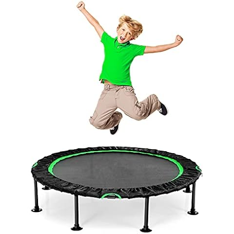 GOPLUS Faltbares Kindertrampolin, Fitness Trampolin, Jumping Trampolin, ohne Haltegriff, φ120 Sprungfläche Cover
